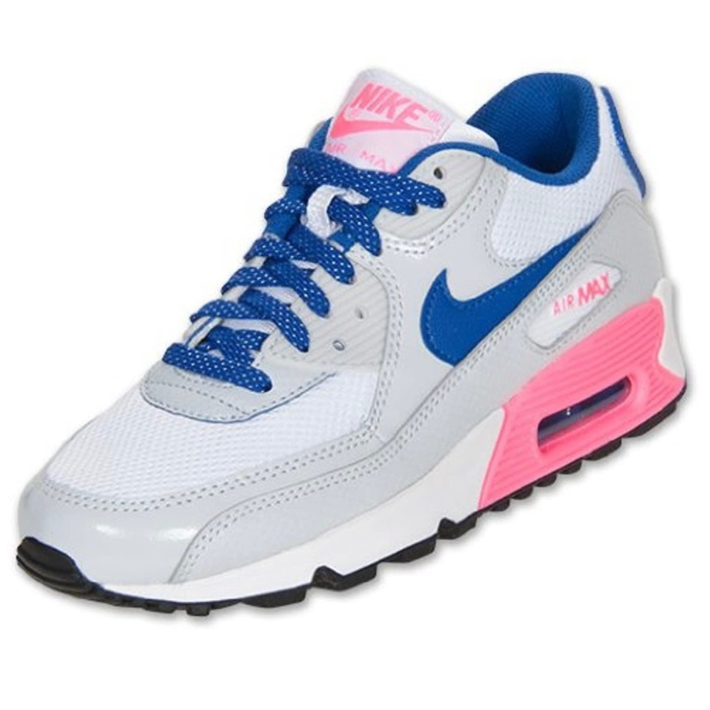 Nike Air Max Shoes Blue and Neon Pink